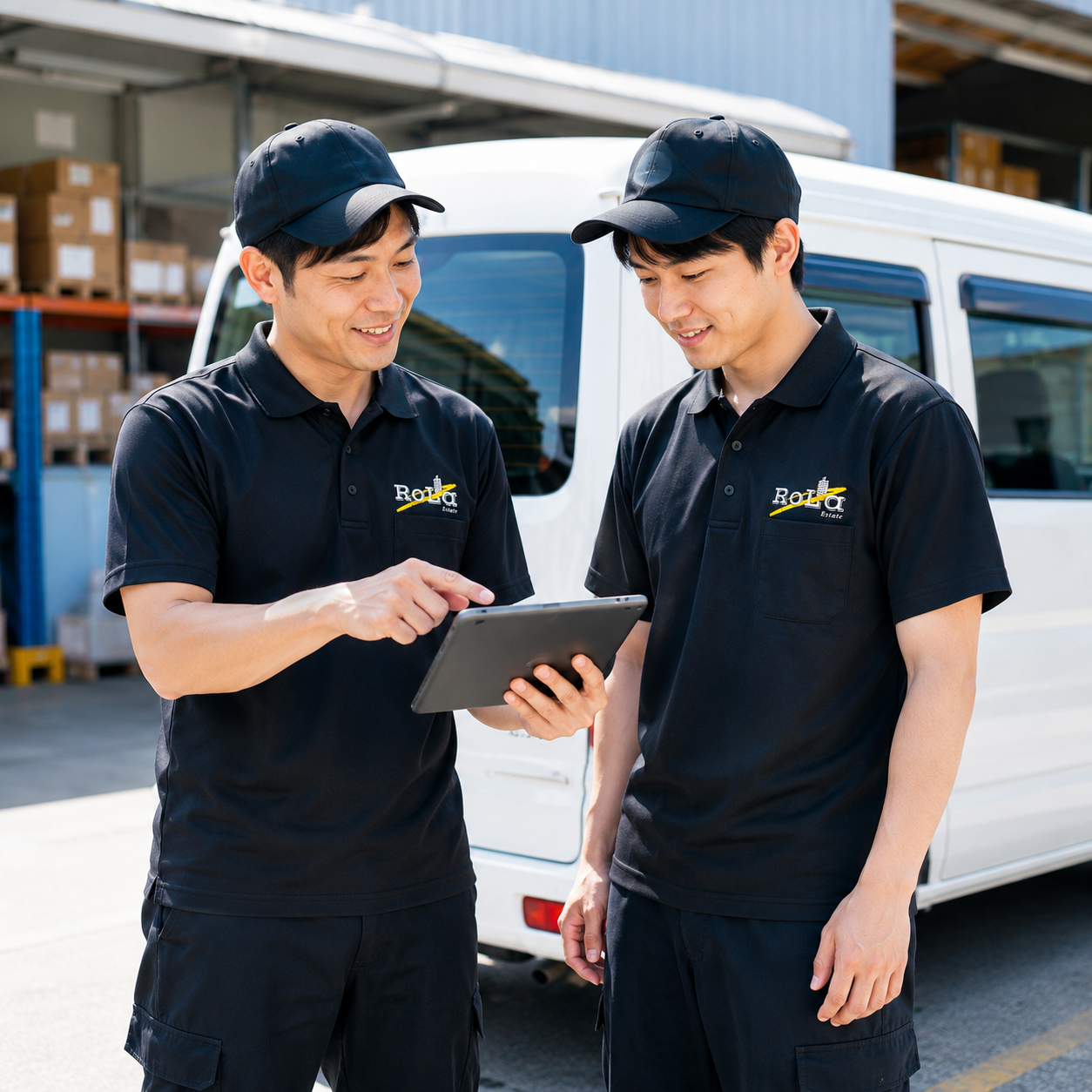 新人に指導する先輩スタッフ